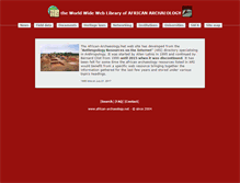 Tablet Screenshot of african-archaeology.net